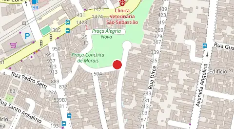 Mapa da localização