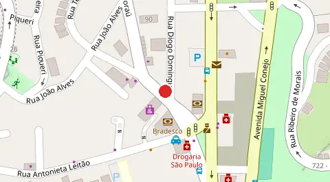 Mapa da localização