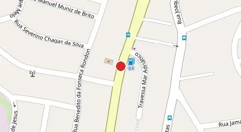 Mapa da localização