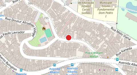 Mapa da localização