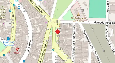 Mapa da localização