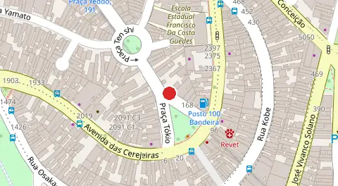 Mapa da localização
