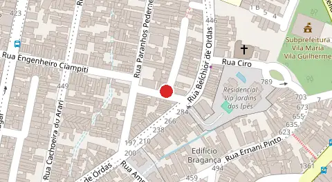 Mapa da localização