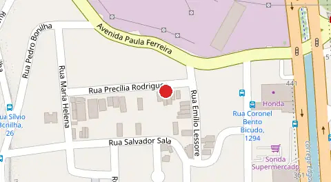 Mapa da localização