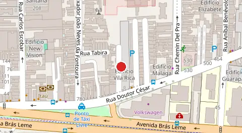 Mapa da localização