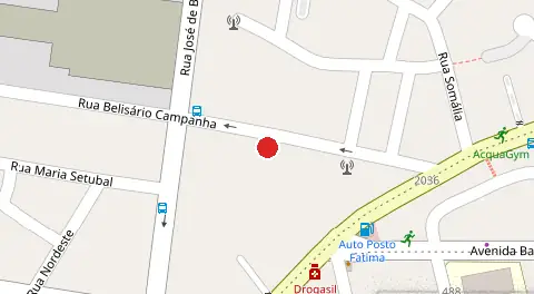 Mapa da localização