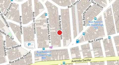 Mapa da localização