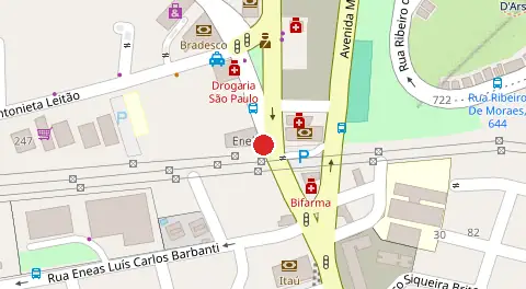 Mapa da localização