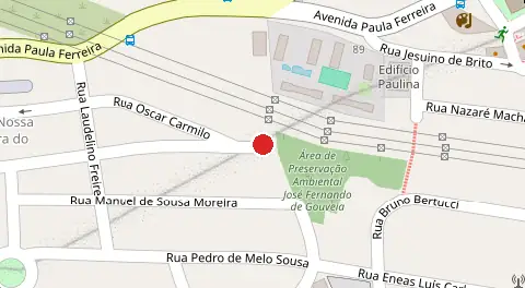 Mapa da localização