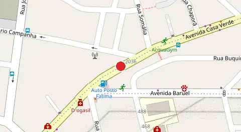 Mapa da localização