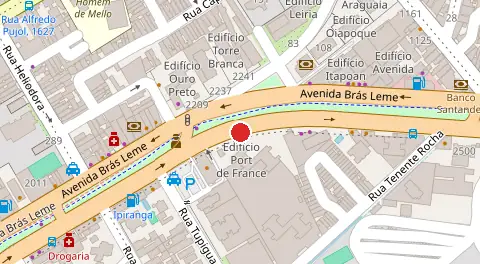 Mapa da localização