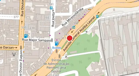 Mapa da localização