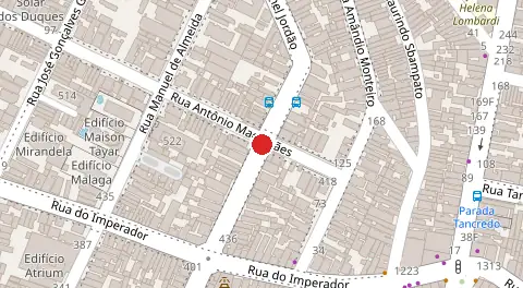 Mapa da localização