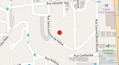 Mapa da localização