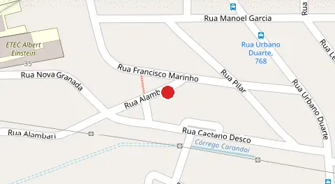 Mapa da localização
