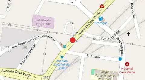 Mapa da localização