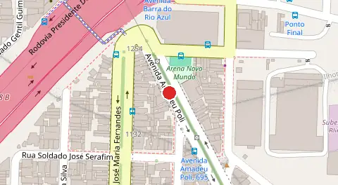 Mapa da localização
