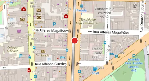 Mapa da localização