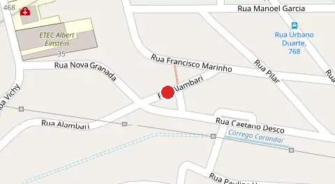 Mapa da localização