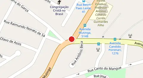 Mapa da localização
