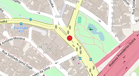 Mapa da localização