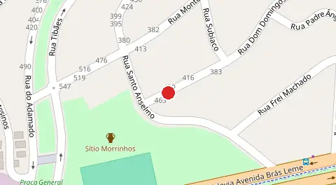 Mapa da localização