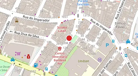 Mapa da localização