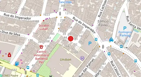 Mapa da localização