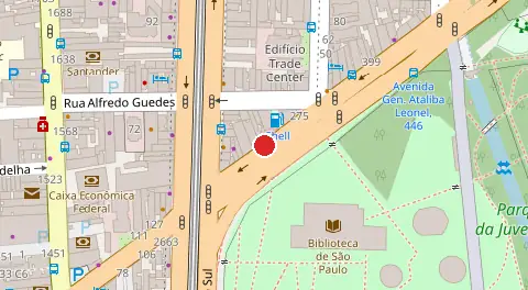 Mapa da localização
