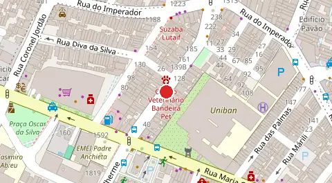 Mapa da localização
