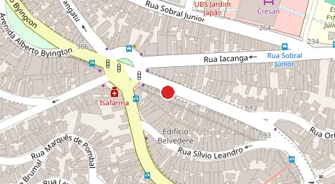 Mapa da localização