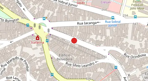 Mapa da localização