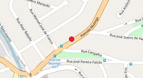 Mapa da localização