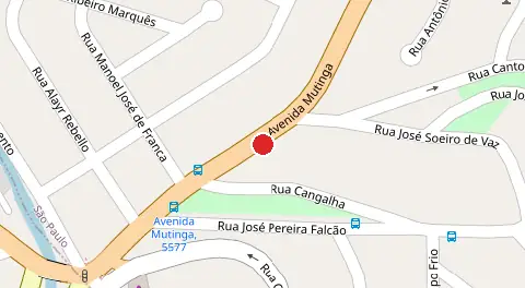 Mapa da localização