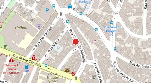 Mapa da localização