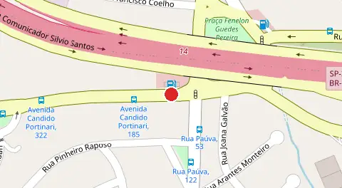 Mapa da localização