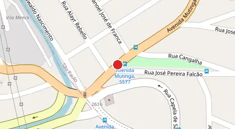 Mapa da localização