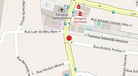 Mapa da localização
