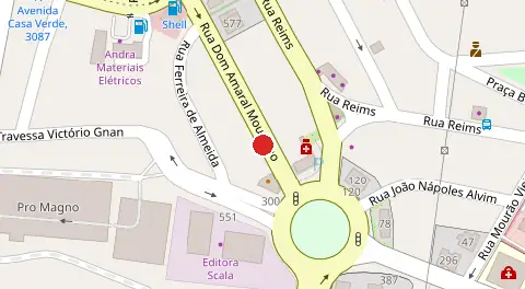 Mapa da localização