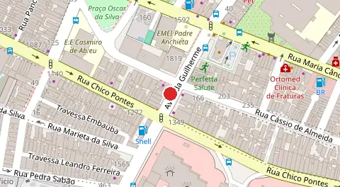 Mapa da localização