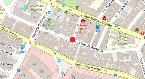 Mapa da localização