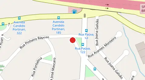 Mapa da localização