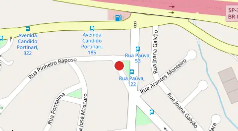 Mapa da localização