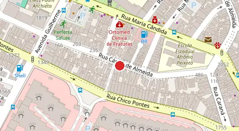 Mapa da localização