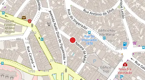 Mapa da localização