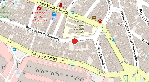 Mapa da localização