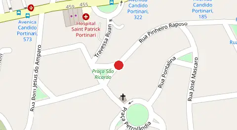Mapa da localização