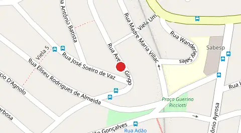 Mapa da localização