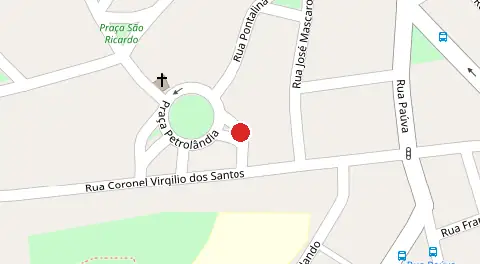 Mapa da localização