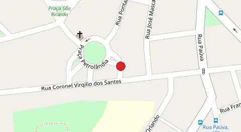Mapa da localização